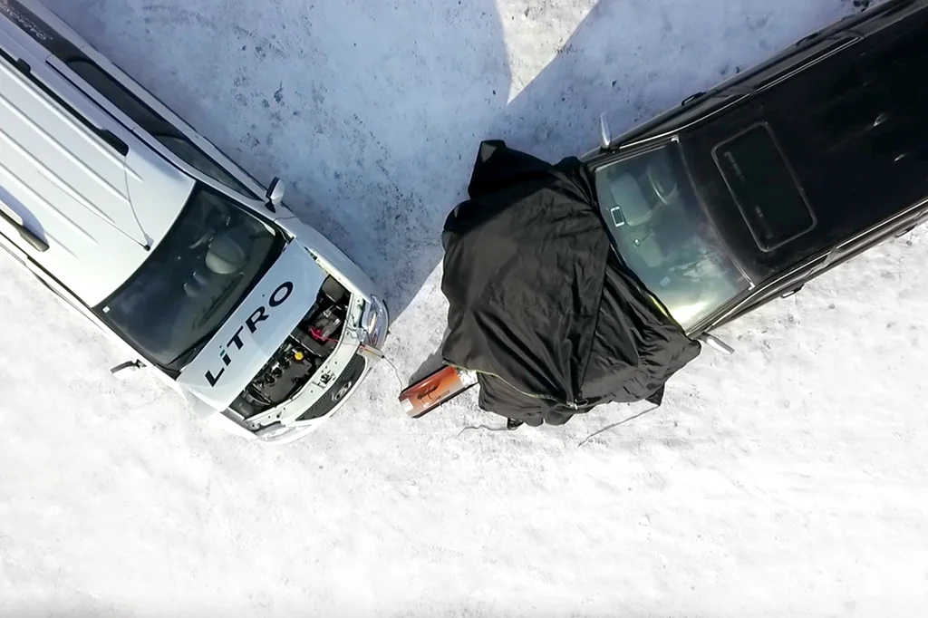 Отогрев авто – бензиновый двигатель