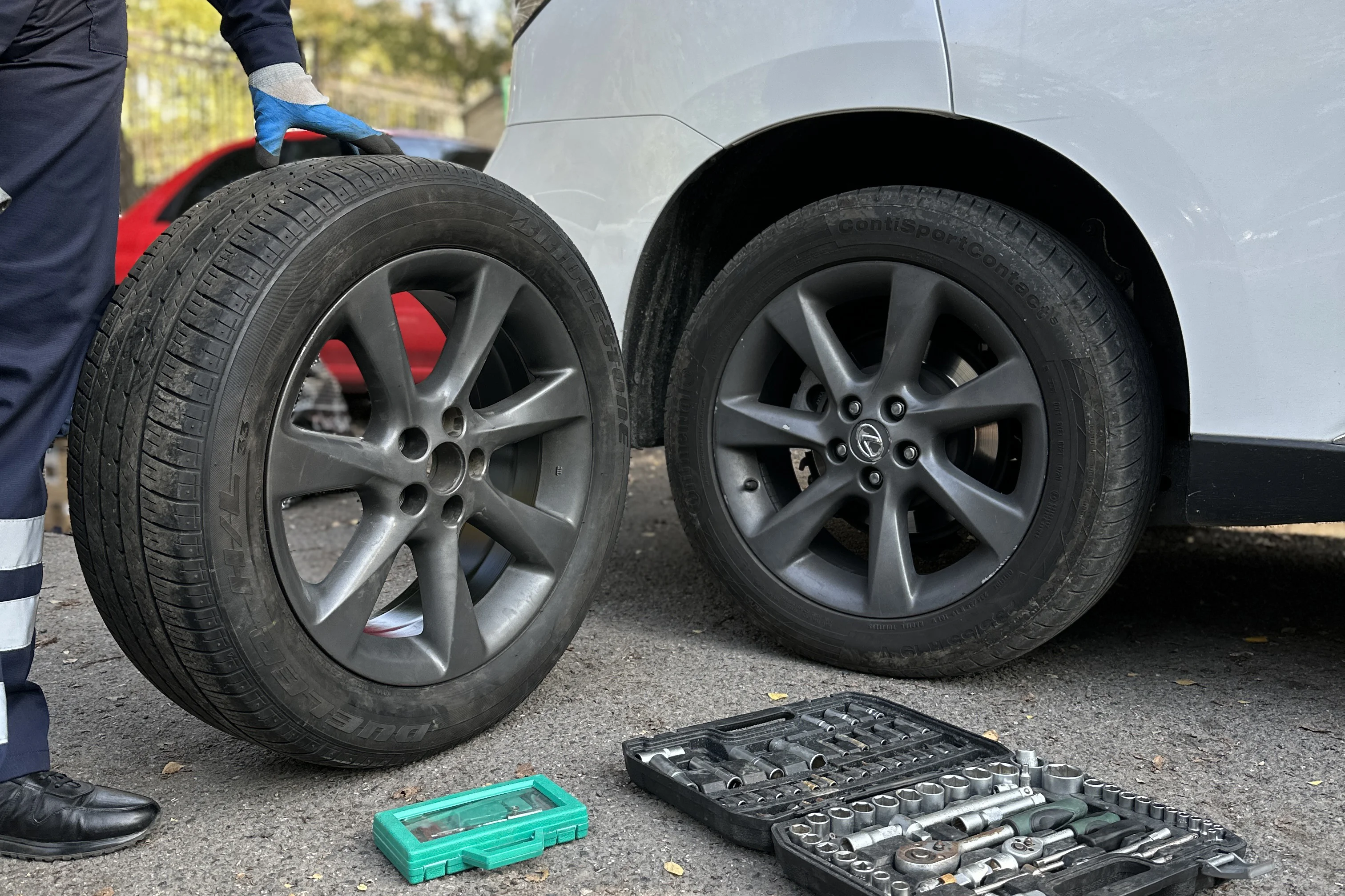 Замена колеса